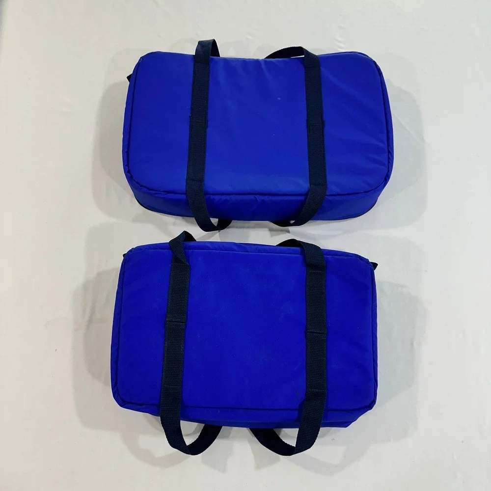 Pyrex Portables Insulated Thermal Casserole Carrier Bag Blue Set of 2 Hot Pocket